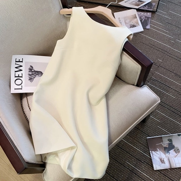 Dam Miniklänning Retro A-linjeformad Mjuk Bomull-2