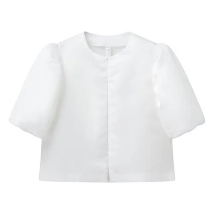 Dam Topp Festtoppar Bubbelhylsor Satin Lätt 10