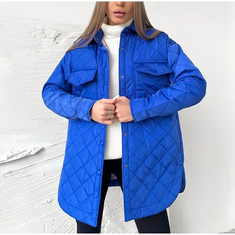 Variant image for Damjacka Quiltad med Midjebälte i Polyester-16