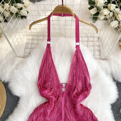 Dam Miniklänning Glittrig Mantelform Polyester-2