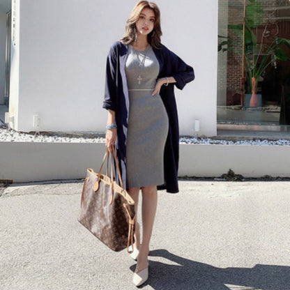 Kvinnors Mini Klänning Asymmetrisk Mjuk Bomull-6