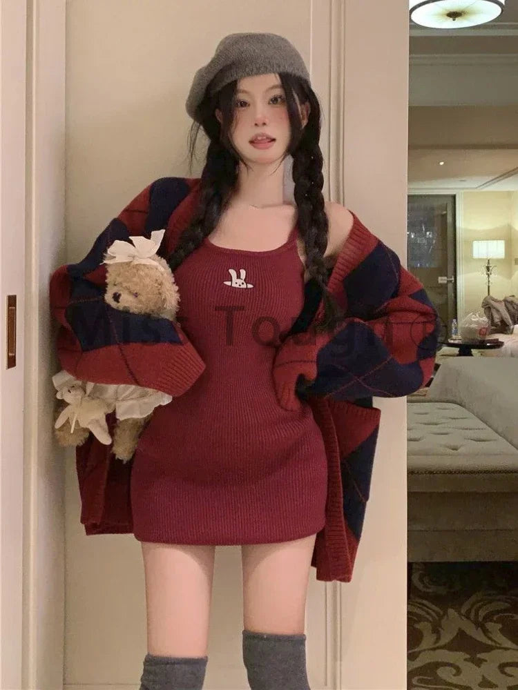 Kvinnors Miniklänning V-Hals A-Line Polyester med Fickor-4