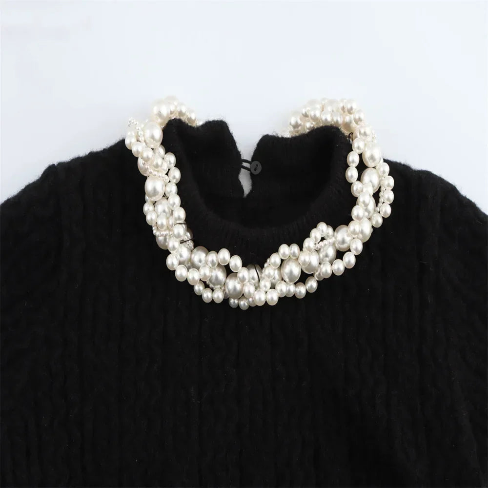 Kvinnors T-shirt med Pärlaccent Polyester-4