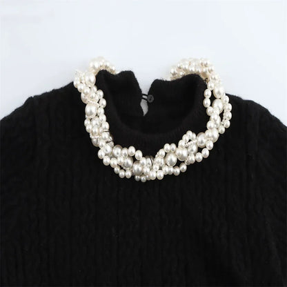 Kvinnors T-shirt med Pärlaccent Polyester-4