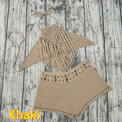 Variant image for Dam Bikini Set Virkad Design Akryl 2-delad-16
