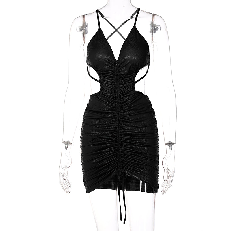 Kvinnors Miniklänning Spaghetti Band Andningsbart Spandex 8