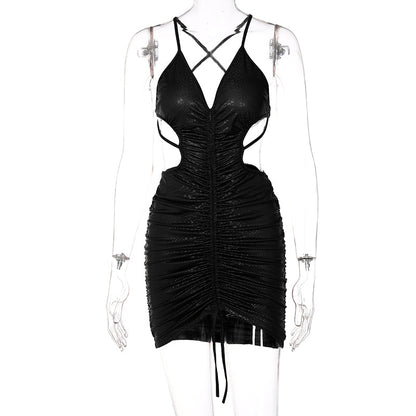 Kvinnors Miniklänning Spaghetti Band Andningsbart Spandex 8