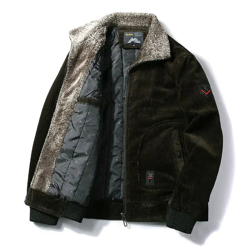 Herr Vinterjacka Klassisk Design Vattentåligt Material-1