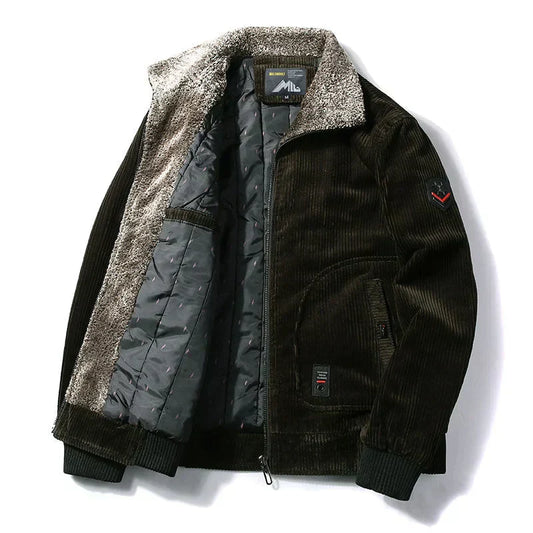 Herr Vinterjacka Klassisk Design Vattentåligt Material-1