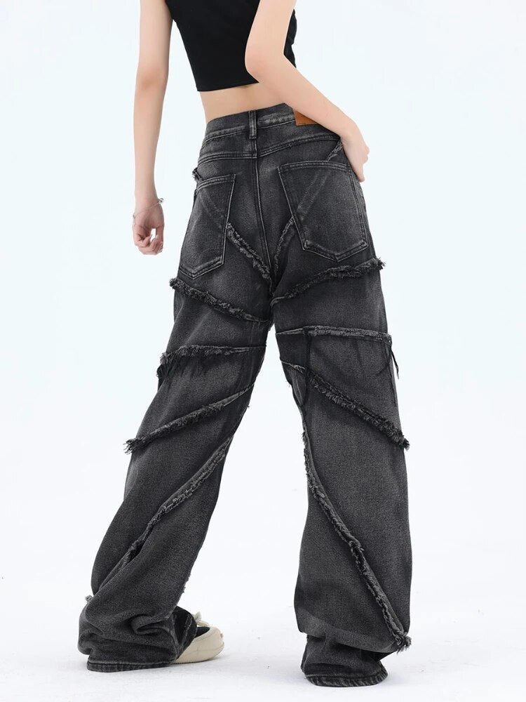 Dam Jeans Stretch Vid Passform Låg Midja Polyester-4