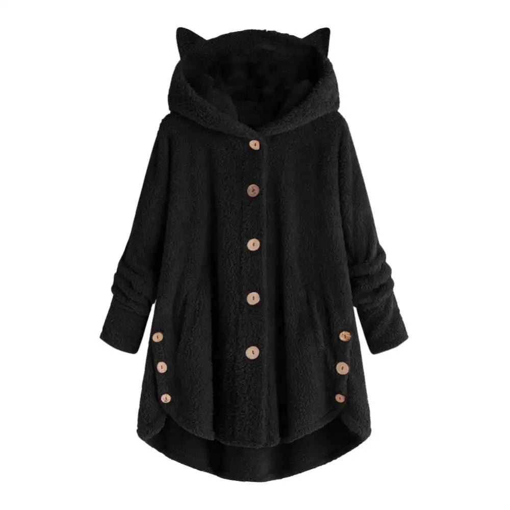 Variant image for Dam Hoodie Kattöron Mjuk Sherpa-19