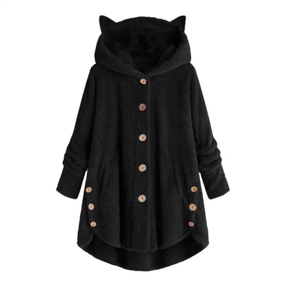 Variant image for Dam Hoodie Kattöron Mjuk Sherpa-19