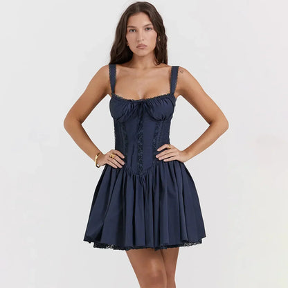 Variant image for Kvinna Miniklänning Glittrig V-Neck Polyester-9