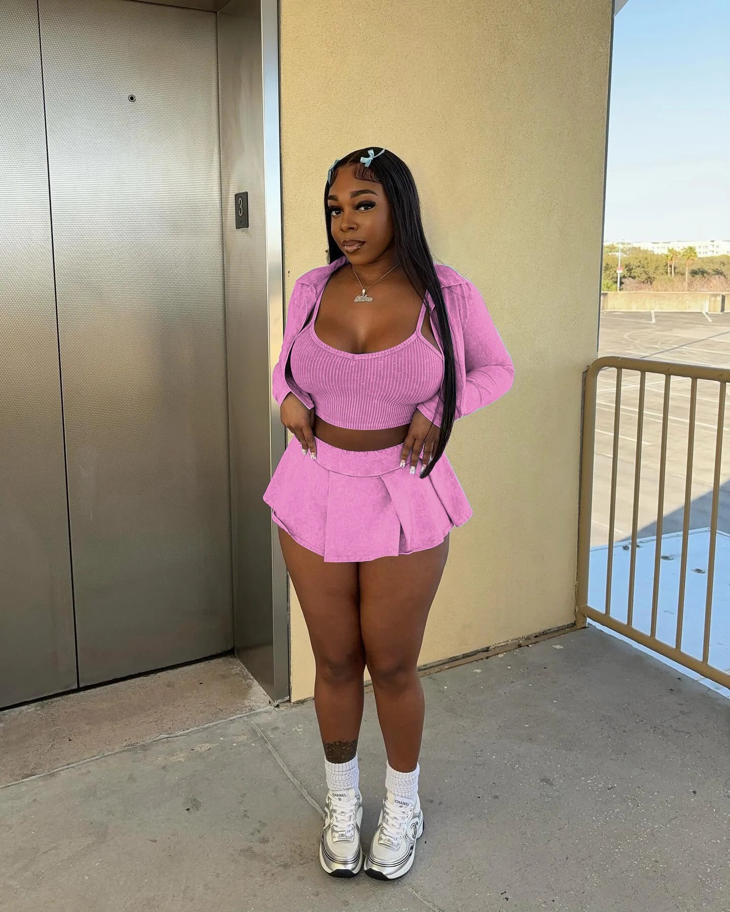 Dam Rock Set Monokrom Polyester Tre-Kvarts Silhuett-1