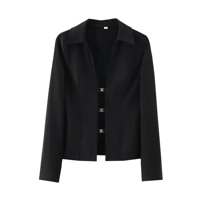 Variant image for Dam Skjorta V-ringning Enfärgad Polyester-8