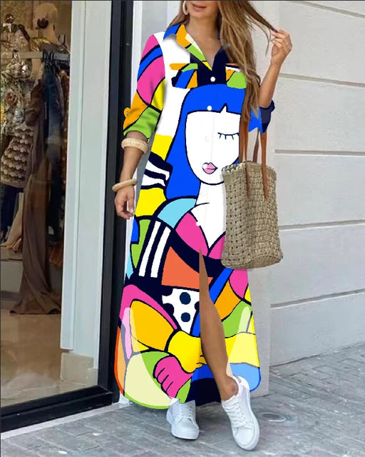 Variant image for Kvinnors Lätt Klänning Luftig 100% Bomull-11