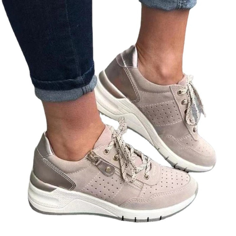 Kvinnors Ortopediska Skor Ergonomisk Design Syntetmaterial Hög Komfort-2
