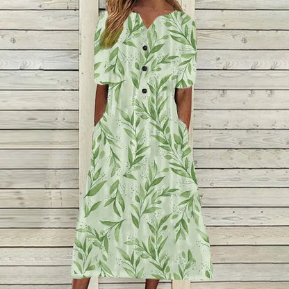 Variant image for Dam Klänning Lätt Avslappnad Bomull Design-3