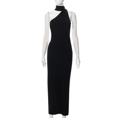 Maxi Klänning Dam Sidosidig Polyester Ankel-längd 1