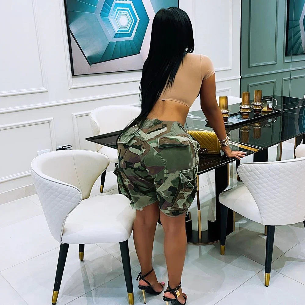 Dam Kamouflagrock Hårdklädd Polyester-2