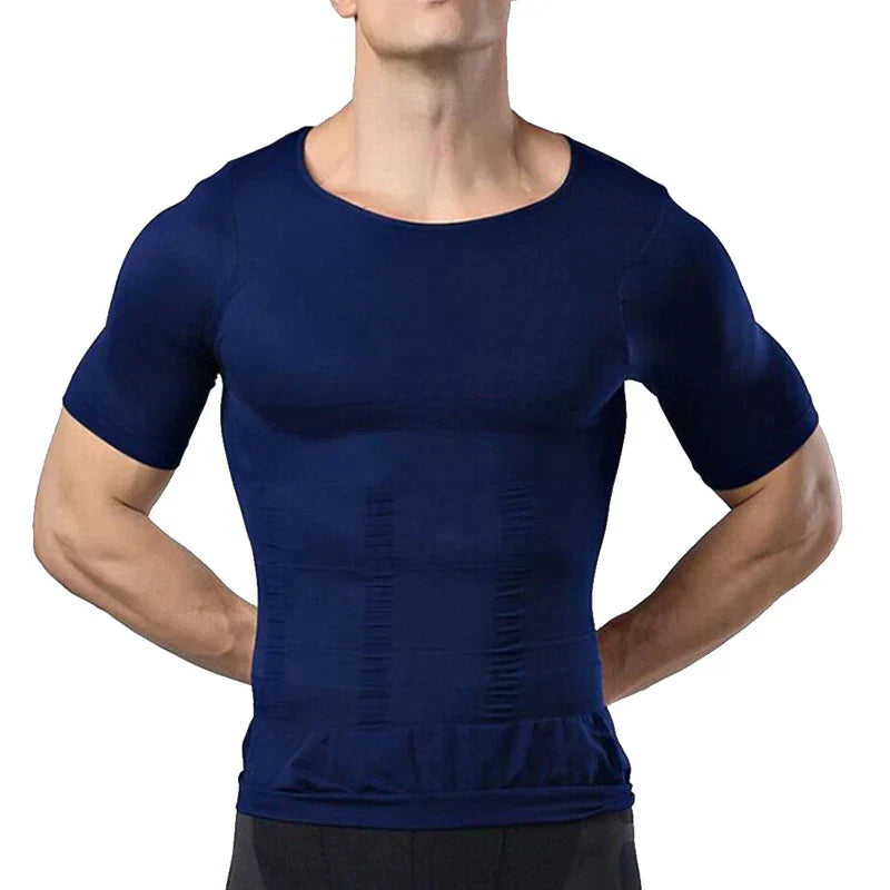 Sömlös Träningströja Herr i Andningsaktivt Material – Flexibel Fitness T-shirt för Optimal Rörelsefrihet 4