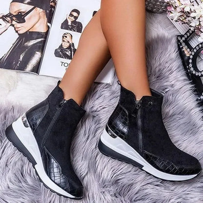 Kvinnors Sneakers Trendig Design Andningsbart Syntetmaterial-2