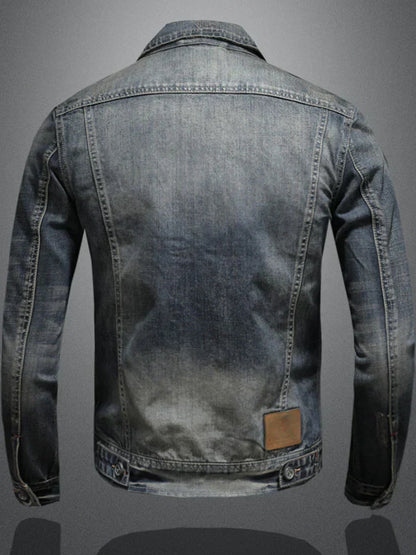 Dam Denimjacka Klassisk Stil 100% Bomull-2