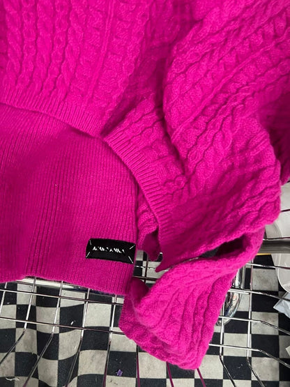 Lång Kofta Dam med Geometriskt Mönster - Löst Sittande Stickad Kofta för Vardagsbruk och Fest 6