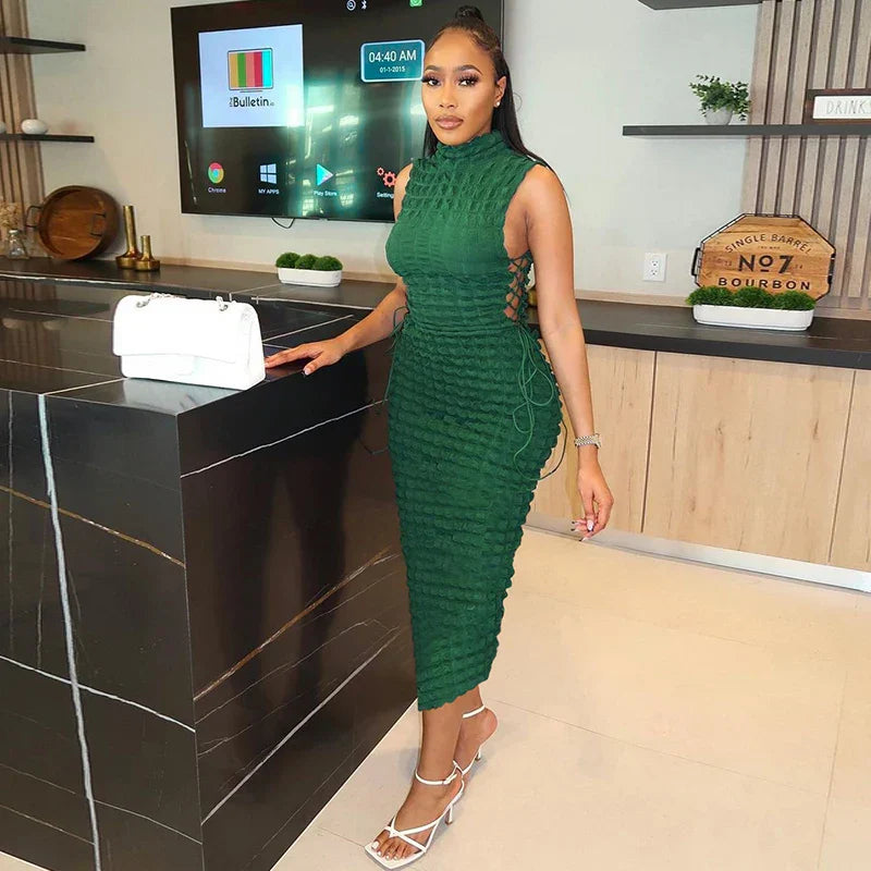 Variant image for Fina Dam Klänningar Turtleneck Rak Snitt Polyester-10