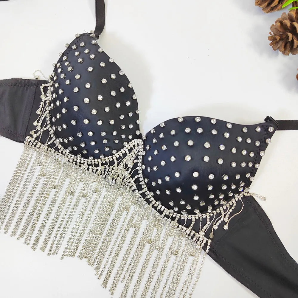 Dam Crop Top Linne Polyester Flexibel Design-3