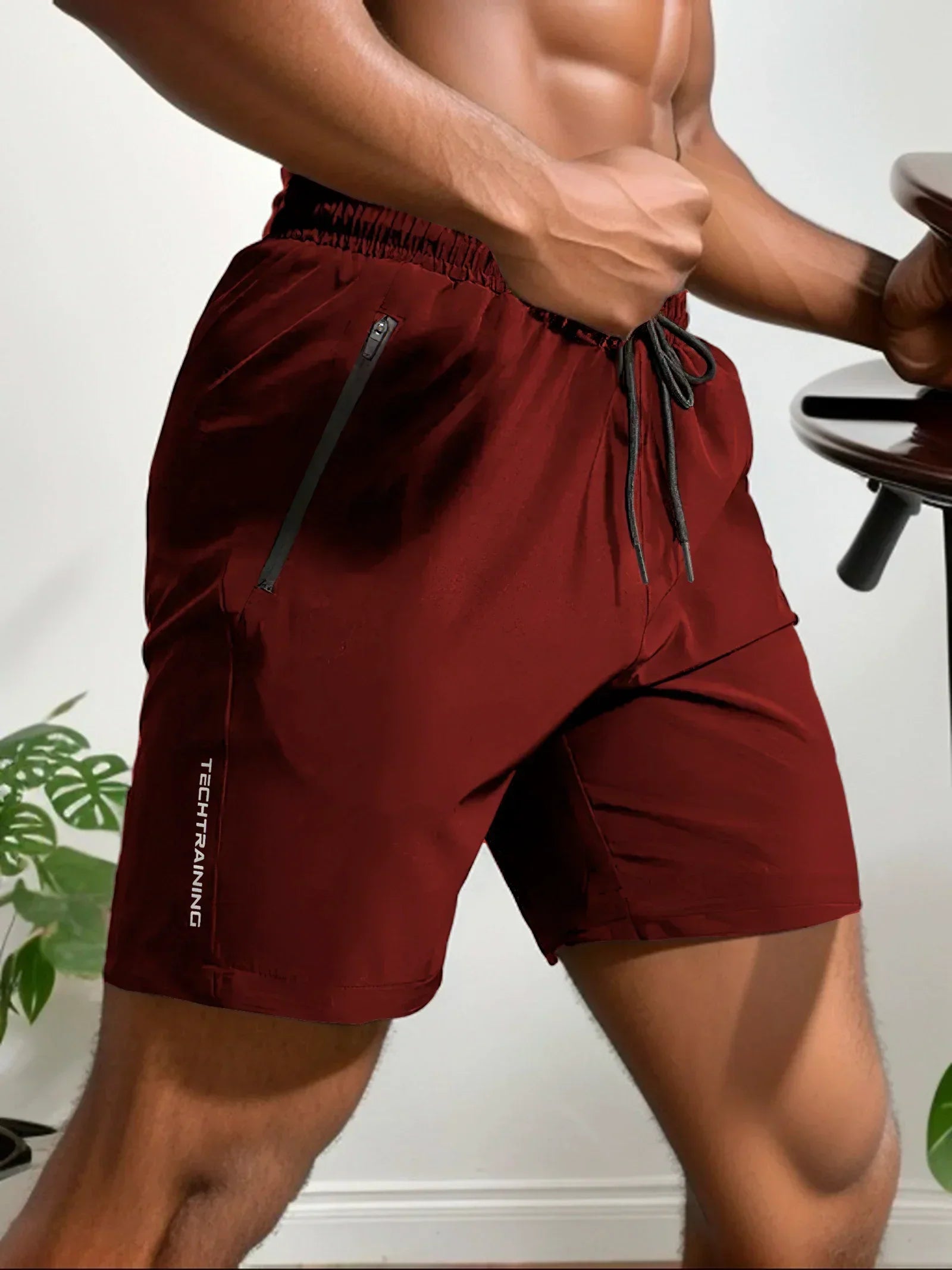 Herrar Sommarshorts Elastiska Snabbtorkande Polyester 11