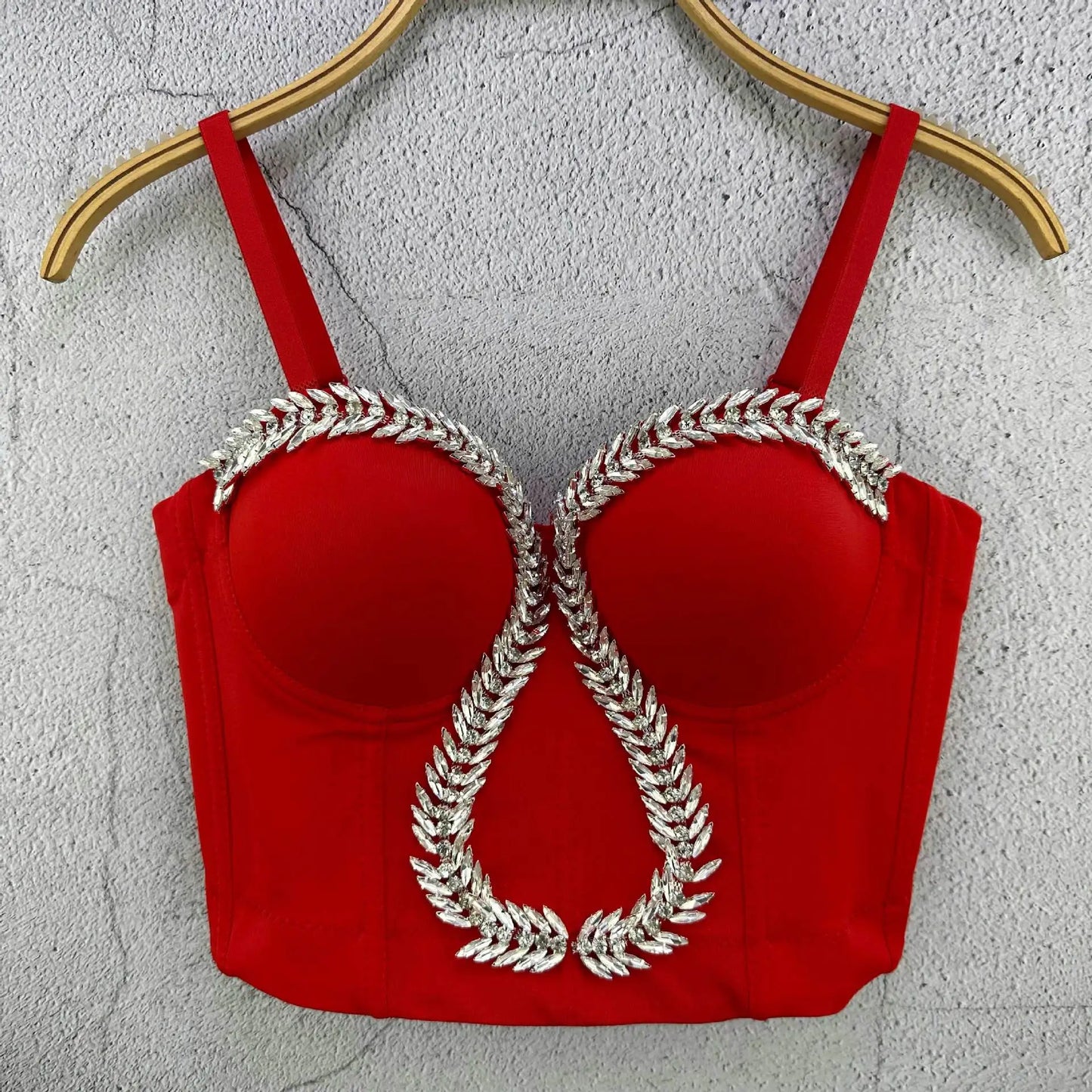 Variant image for Dam Bustier Monokrom Pärldekoration Polyester-1