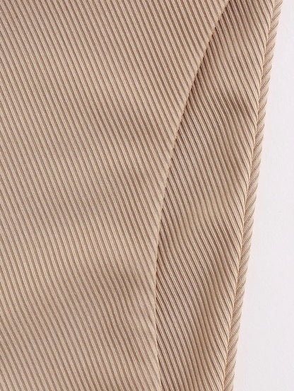 Dam Ankelklänning Leopardmönstrad Ribbad Bomull-4