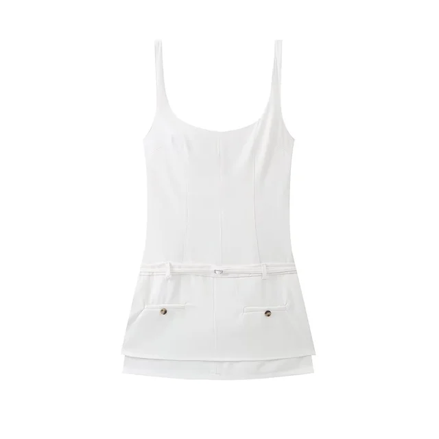 Variant image for Kort Klänning Dam Elegant Polyester För Sommarfest-1