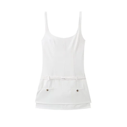 Variant image for Kort Klänning Dam Elegant Polyester För Sommarfest-1