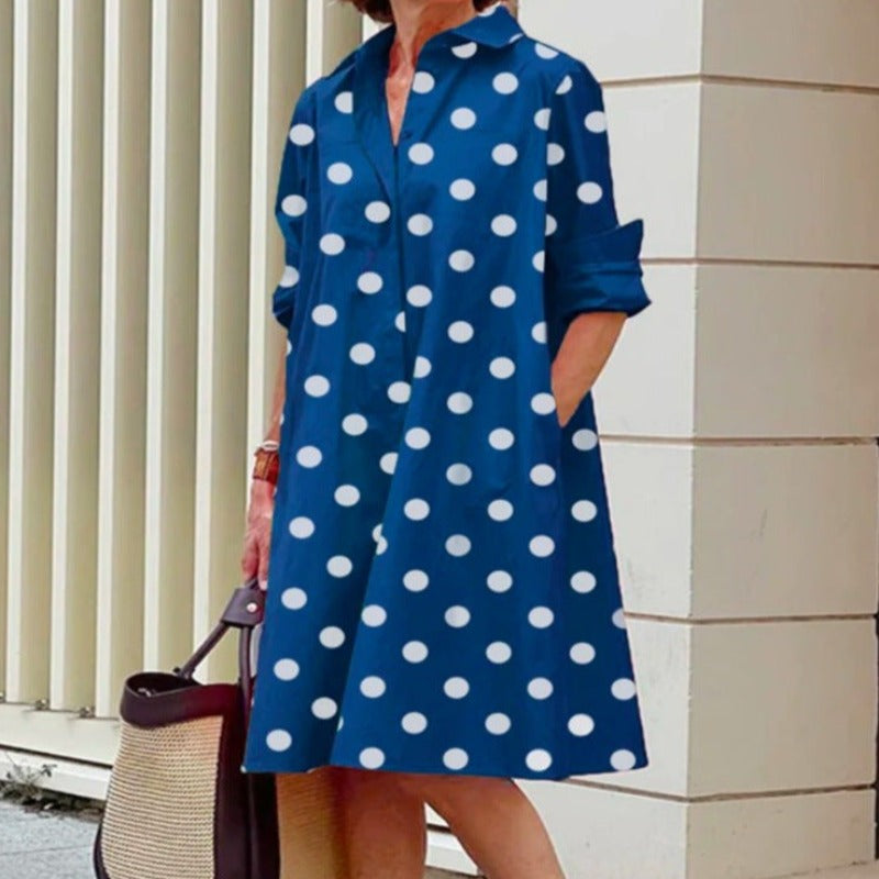 Kvinnors Elegant Klänning Lätt Material-3