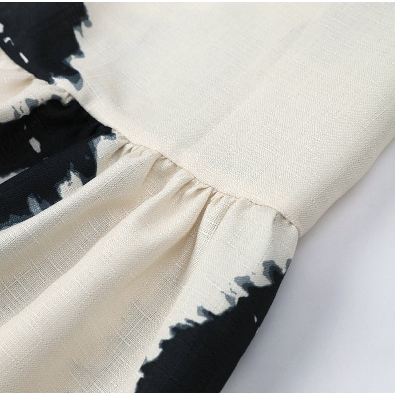 Svängklänning för Dam i Polyesterblandning med En-Axeldesign – Lätt och Andningsbar för Sommarfester 4