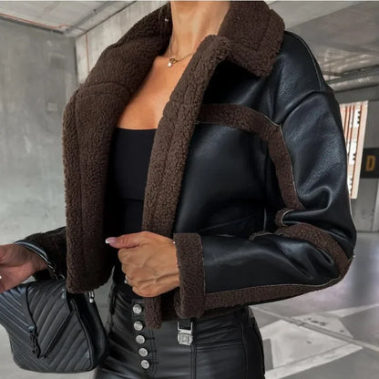 Variant image for Dam Pälsrock Elegant Konstgjord Material-1