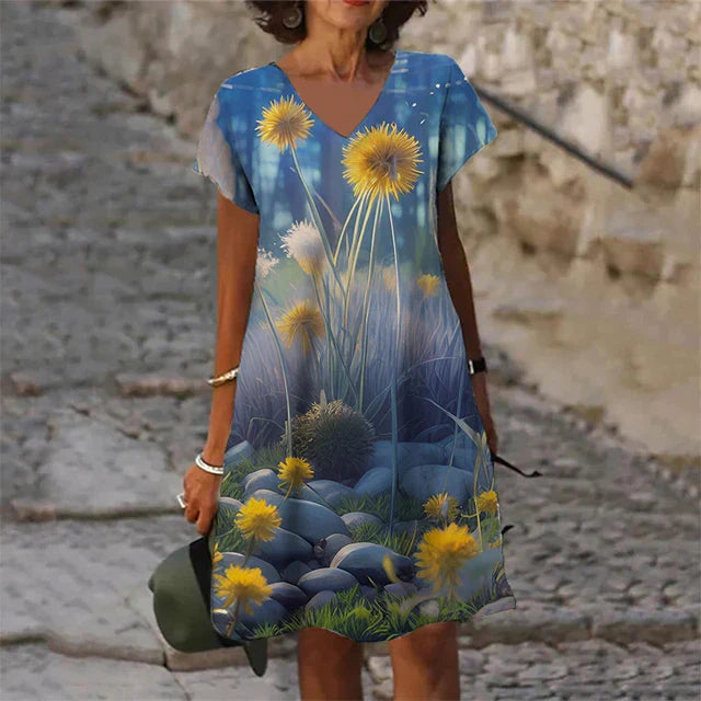 Variant image for Kvinnors Enkel Klänning Högkvalitativt Material-33