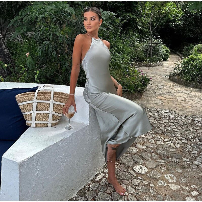 Damklänning Wrap Stil Polyester för Fina Dam Klänningar-2