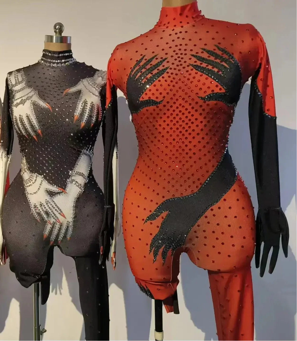 Dam Jumpsuit Med Glittrande Detaljer I Mjuk Bomull-3