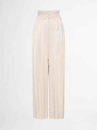 Dam Tvådelad Sats Satin Elegant Flödande Tyg-6