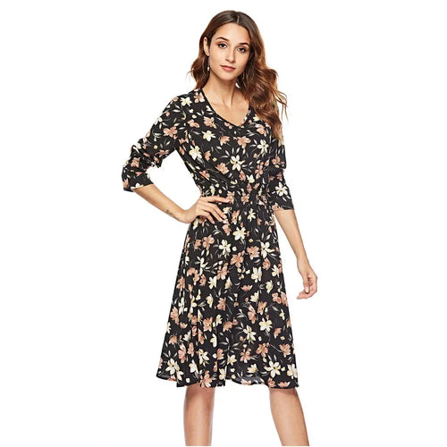 Dam Blus 3/4 Ärmar Elegant Polyester-1