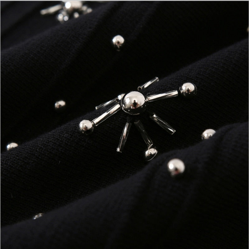 Dam Miniklänning A-linje Glittrig med Pärldekoration Syntetisk-6