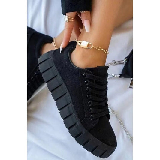 Sportskor Dam Hög Axel Tjock Sula Syntetisk Textil Sneakers-1