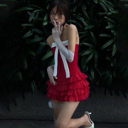 Kvinnors Färgglad Cheer Set i Spandex och Polyester – Mini Längd med Elastisk Midja och Ruffle Detaljer 5