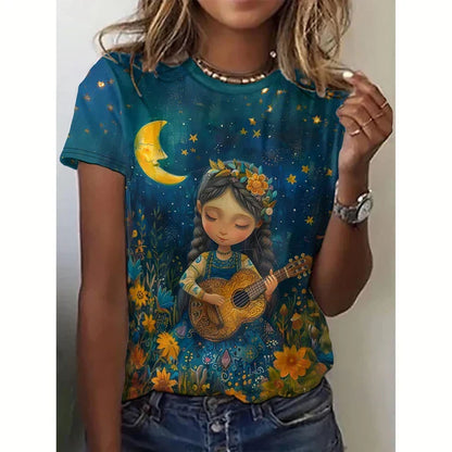 Variant image for Dam Kort Topp Trendig Bomull-22