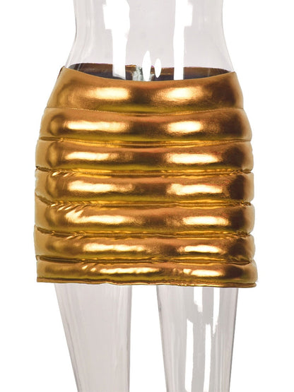 Variant image for Kvinnors Mini Kjol Monokrom Polyester, Elegant Penna Silhuett för Vardags- och Festlig Användning-3