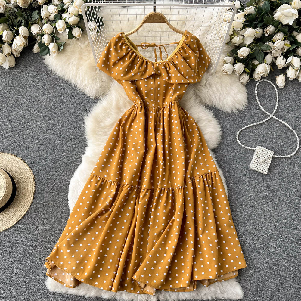 Variant image for Kvinno Midi Klänning A-Linje V-Hals Polyester-6