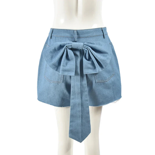 Dam Shorts Mjuk Denim Korta Styla Komfortabla-1